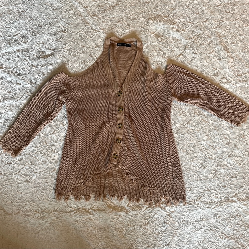 Fashion To Figure Cold Shoulder Sweater